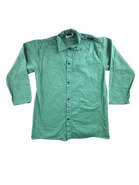 Tillman Shirt Mens XL Green Flame Resistant Button Up Long Sleeve FR Workwear